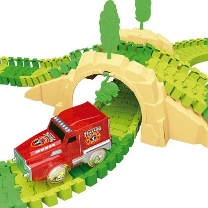 Imagem de Pista Dinossauro Com Looping Luz E Acessórios Castela Brasil