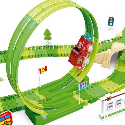 Imagem de Pista Dinossauro Com Looping Luz E Acessórios Castela Brasil