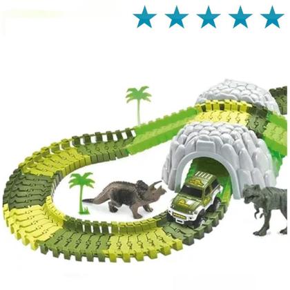 Imagem de Pista Dinossauro Track Carrinho Ponte E Acessórios 109 Peças