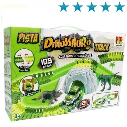 Imagem de Pista Dinossauro Track Carrinho Ponte E Acessórios 109 Peças