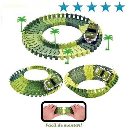 Imagem de Pista Dinossauro Track Carrinho Ponte E Acessórios 109 Peças