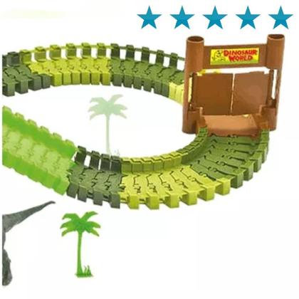 Imagem de Pista Dinossauro Track Carrinho Ponte E Acessórios 109 Peças