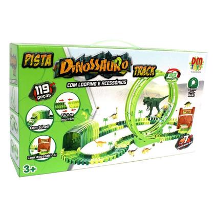 Imagem de Pista Dinossauro Track Looping Carrinho Acessórios 119 Peças DMT6132