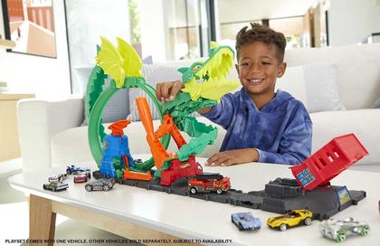 Imagem de Pista Épica do Dragão Hot Wheels City - Brinquedo Infantil