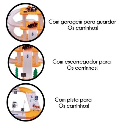 Imagem de Pista Estacionamento de Construção 3 Andares Com 3 Carrinhos - Brinquedo Infantil