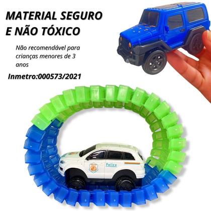 Imagem de Pista Gigante Montável Com 3 Carrinho Com Luz Loop Maluco