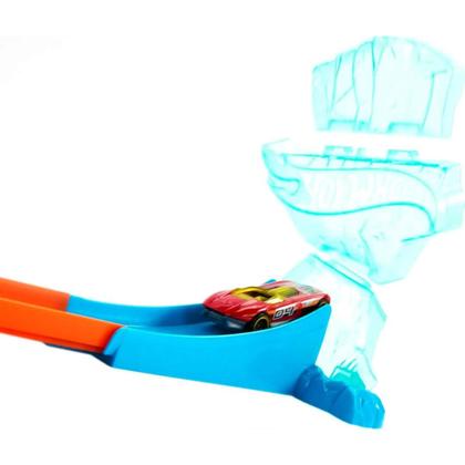 Imagem de Pista Hot Wheels Caixa Track Builder Ice Crash Original 1magnus