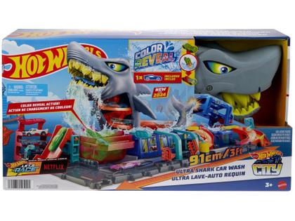 Imagem de Pista Hot Wheels City Lava Rápido Mega Tubarão - Mattel