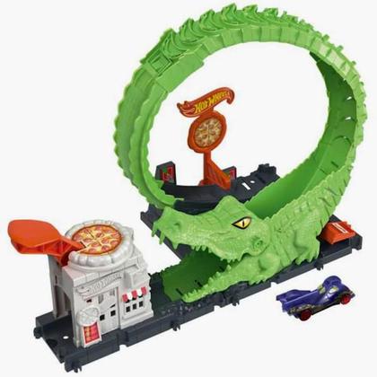 Pista Hot Wheels City Nemesis Gator Pizza Shop HKX39 Mattel