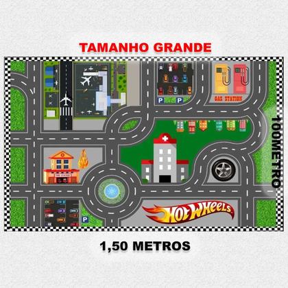 Imagem de Pista Hot Wheels Grande Cidade Para Carrinhos + 3 Carrinhos