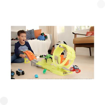 Pista Hot Wheels Monster Trucks Power Smashers HXT05 Mattel