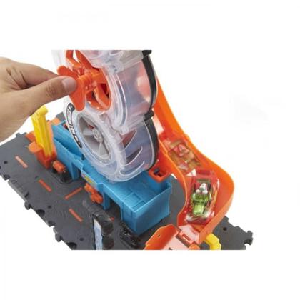 Imagem de Pista Hot Wheels Super Loja De Pneus City 2022 Mattel Hdp02
