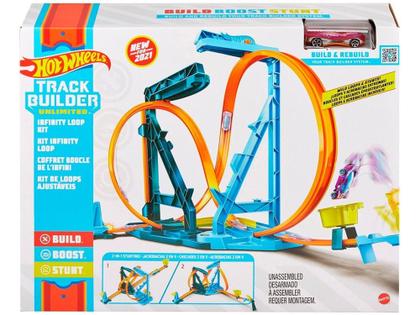 Imagem de Pista Hot Wheels Track Builder Kit Infinity Loop - Mattel