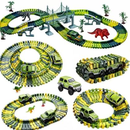 Imagem de Pista Jurássica - Inclui carrinho e dinossauros - diversão garantida