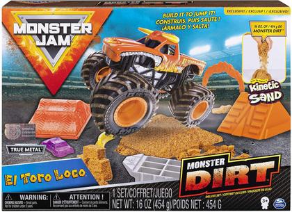 Pista Monster Jam - Playset Deluxe c/ 453 g de Areia Mágica2