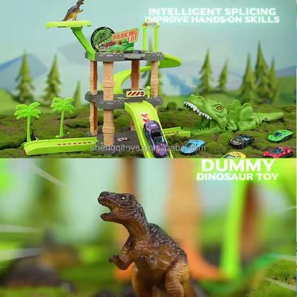 Imagem de Pista Para Carrinhos Hot Wheels Dinossauro Completa Carro