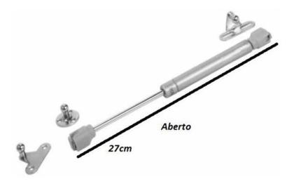 Imagem de Pistao A Gas (amortecedor) 100n (10kg) ForÃa P/cima 06 Unid.