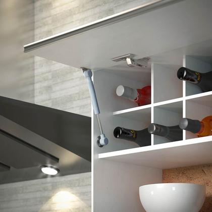 Imagem de Pistão Amortecedor A Gás Para Móveis Armários 120n - Prata