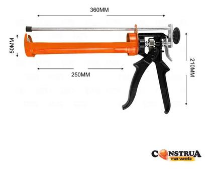 Imagem de Pistola Aplicador De Silicone Alta Pressão Starfer Reforçada Profissional