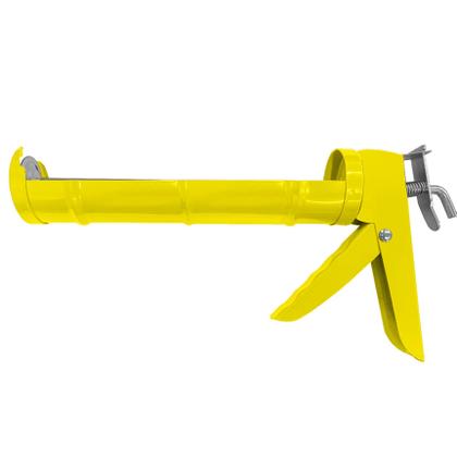 Imagem de Pistola Aplicadora de Silicone Massa Reforçada Veda Trincas Vedas Calhas e PU Poliuretano 9 Pol