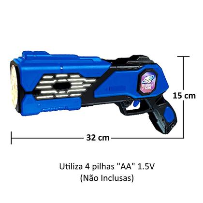 Imagem de Pistola Brinquedo Infantil Bolhas de Sabão + Refil 1 Litro