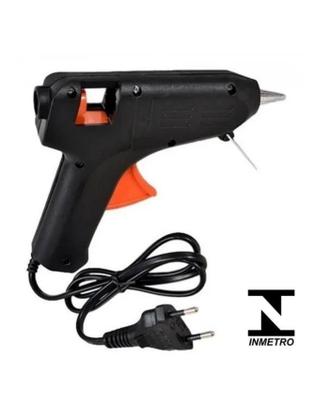 Imagem de Pistola Cola Quente Termostática 2 Mini Bastão Refil 20W Bivolt Bico Fino Viagem  Compacta