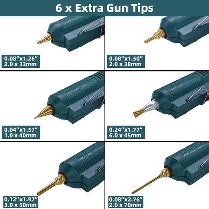 Imagem de Pistola de cola quente BOSWELL Full Size 150W com 6 bicos de cobre