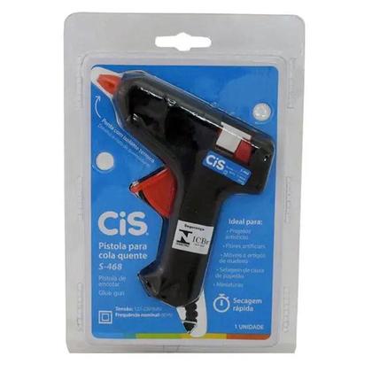Imagem de Pistola de Cola Quente S-468 10W Bivolt Preta - Cis