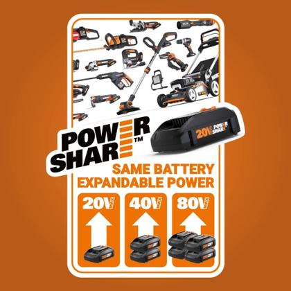 Imagem de Pistola de cola quente Worx 20V Power Share em tamanho real WX045L.9
