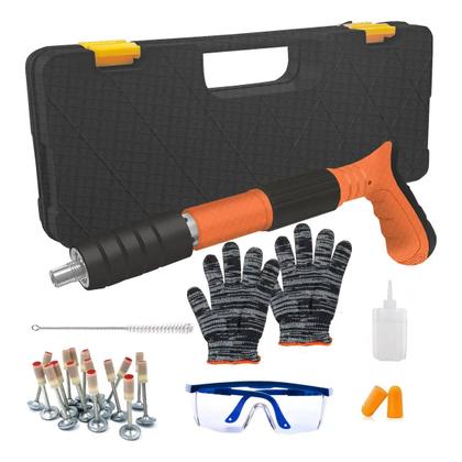 Imagem de Pistola De Fixaçao Finca Pino Acessorios EPI Segurança Construçao Obra Reparo Proteçao Rebitadeira Prego Gesso Drywall