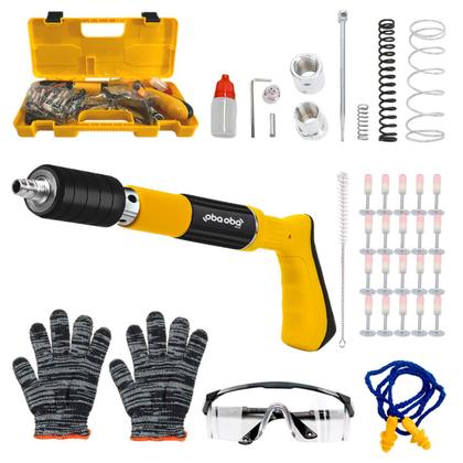 Imagem de Pistola de Fixação Profissional com 20 Pregos e Equipamentos de Segurança