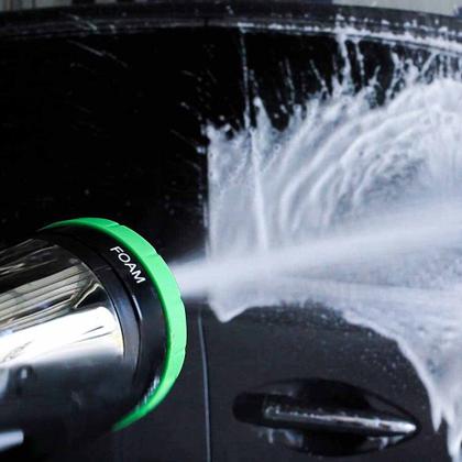 Imagem de Pistola De Limpeza 4X1 Espumante Dispense De Sabão Lava Jato Pulverização com Mangueira