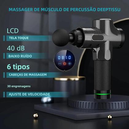 Imagem de Pistola de Massagem Portátil para Tecidos Profundos - Alívio Muscular para Costas, Pescoço e Corpo