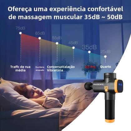 Imagem de Pistola de Massagem Portátil Phoenix A2 - Massageador de Tecido Profundo para Relaxamento Muscular