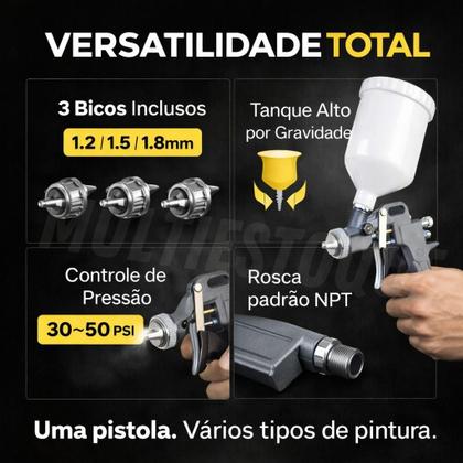 Imagem de Pistola de Pintura Alta Pressão - 600ml