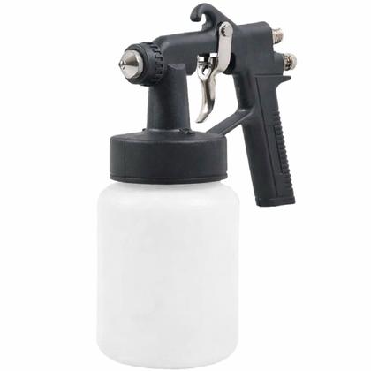 Imagem de Pistola De Pintura Ar Direto Com Copo 650ml 40psi Com 2 Bicos De Pintura 1,3mm Para Compressor Tufão