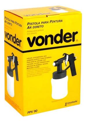 Imagem de Pistola De Pintura C/ Caneca Plástica Ar Direto Ppv90 Vonder
