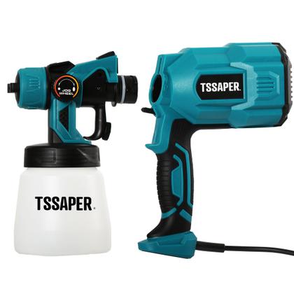 Imagem de Pistola De Pintura Elétrica E Pulverizador HVLP 550w com 3 bicos de cobre tssaper