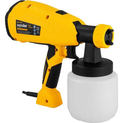 Imagem de Pistola De Pintura Elétrica Pev400 800ml Amarelo Vonder