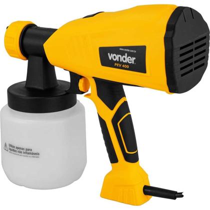 Imagem de Pistola De Pintura Elétrica Pev400 800ml Vonder Amarelo 220v