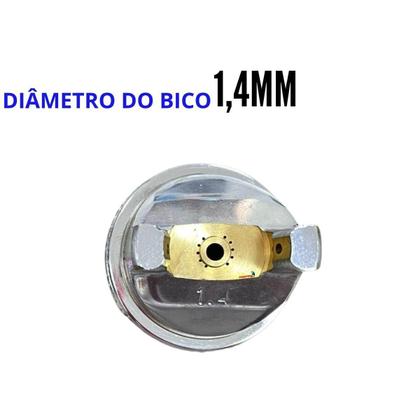 Imagem de Pistola de Pintura Gravidade HVLP Bico 1,4 MM 600ML EVPPHVLP600-1B EVALD