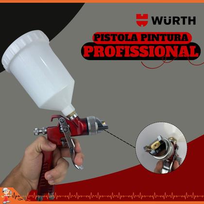 Imagem de Pistola de Pintura Profissional Primer Hvlp Bico 1.7mm-Basic Para Automóvel e peça metálica em geral