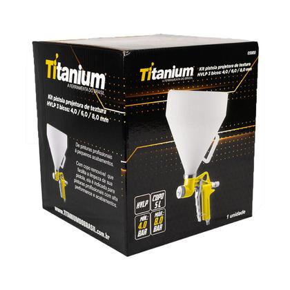 Imagem de Pistola de Pintura Projetora de Textura 5L  Titanium Platina