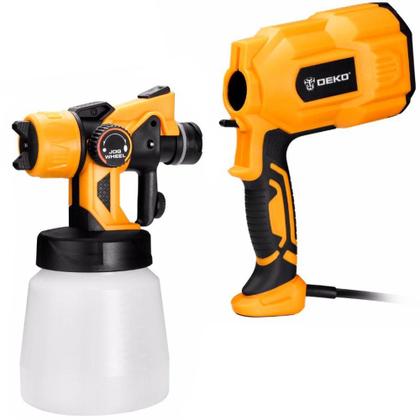 Imagem de Pistola de Pintura Pulverizadora 220v HVLP Elétrica 550W 800ml 3 Bicos e Acessórios DEKO DKSG55K1