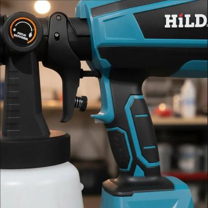 Imagem de Pistola de pulverização elétrica para pintura sucção Hilda Pulverizador bico de metal LDPQ1  Eletrica Maquina do 1L 500W