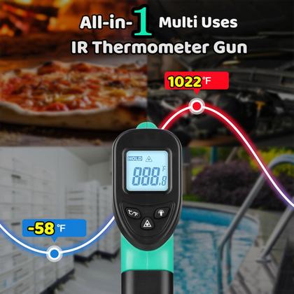 Imagem de Pistola de termômetro infravermelho OnniOne -50C a 550C com estojo