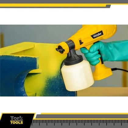 Imagem de Pistola Elétrica De Pintura 220v 800ml Hvlp Pev400 Vonder