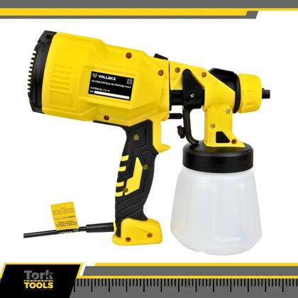 Imagem de Pistola Elétrica Pintura Hvlp Portátil 550w 3 Bicos 220v Vollekz
