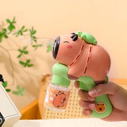 Imagem de Pistola Lança Bolhas Capivara Brinquedo Infantil Diversão ao