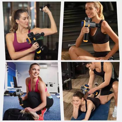 Imagem de Pistola Massageadora Phoenix A2 Profissional 20 Velocidades 6 Ponteiras